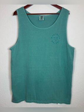 Magnolia Market Green Comfort Colors Cotton Summer Tank Waco Texas Silos Large